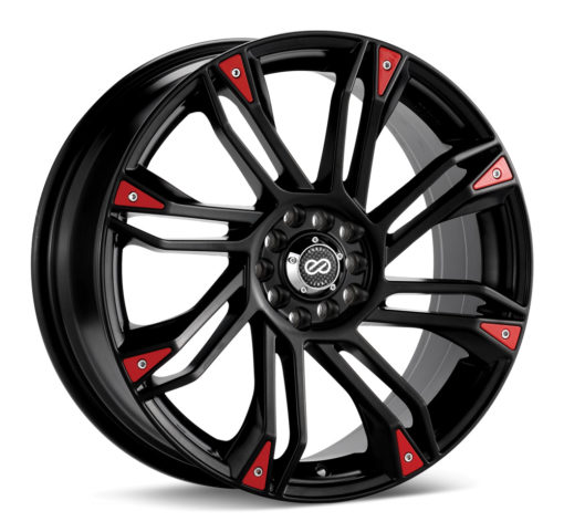 GW8 Directional Wheel Black with red